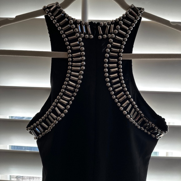 Metal Chain Design Black Dress - Picture 5 of 8